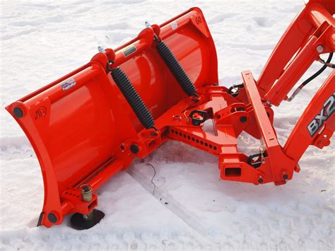 quick attach skid steer snow plow|skid loader snow plow attachments.